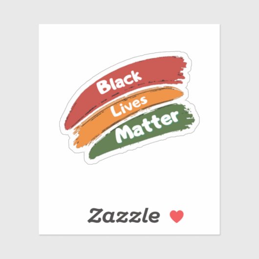 Zwart leven Materie Sticker (Vel)