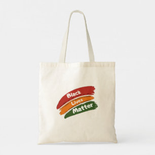 Zwart leven Materie Tote Bag