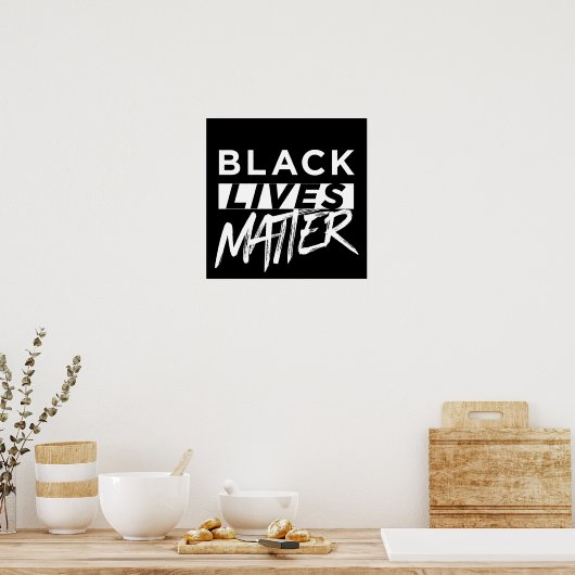 Zwart leven poster (Keuken)