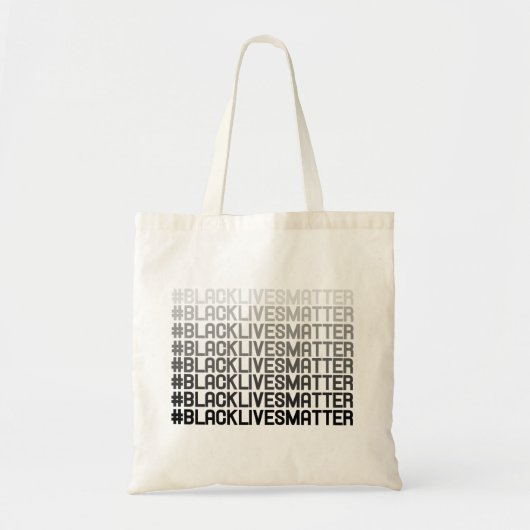 Zwart leven tote bag (Voorkant)