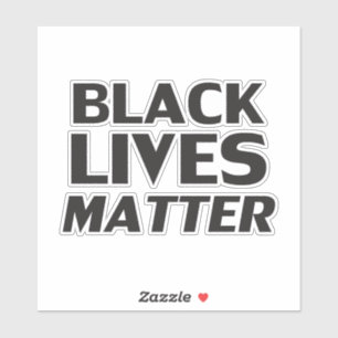 Zwart leven zwart sticker