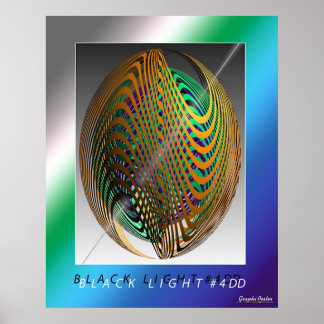 Zwart licht #4DD Poster