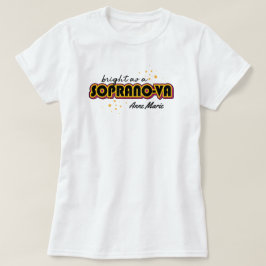 Zwart licht als een Soprano-va T-shirt