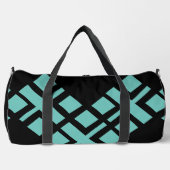 Zwart Licht blauwgroen Plunjezak (Voorkant)