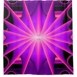 Zwart licht leuk..... douchegordijn