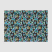 Zwart Licht Neon Glow Kerst Wereldbol Ornament Tissuepapier (Voorkant)