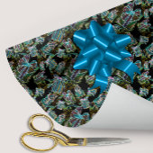 Zwart Licht Neon Glow Xmas Cadeaus en huizen Cadeaupapier