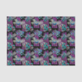 Zwart Licht Neon Glow Xmas Kaars Cluster Tissuepapier (Voorkant)