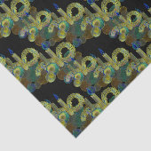 Zwart Licht Neon Glow Xmas Kaars en Ornamenten Tissuepapier (Detail)