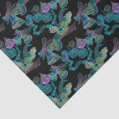 Zwart Licht Neon Glow Xmas Kaarsenbel Ornament Tissuepapier (Detail)