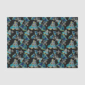 Zwart Licht Neon Glow Xmas Sneeuwvlokken Auto's Kl Tissuepapier (Voorkant)