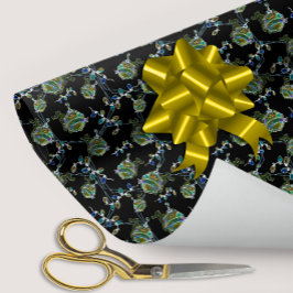 Zwart Licht Neon Glow Xmas String Lights Ornamente Cadeaupapier