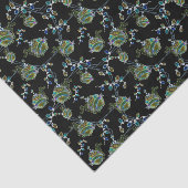 Zwart Licht Neon Glow Xmas String Lights Ornamente Tissuepapier (Detail)