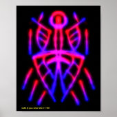 Zwart licht Poster van James Michael Miller (Voorkant)