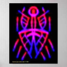 Zwart licht Poster van James Michael Miller