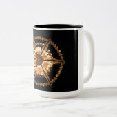 Zwart-licht Tweekleurige Koffiemok (Voorkant rechts)