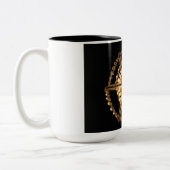 Zwart-licht Tweekleurige Koffiemok (Links)