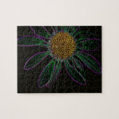 Zwart lichte Neon-ventilator Legpuzzel (Horizontaal)