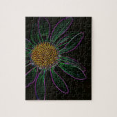 Zwart lichte Neon-ventilator Legpuzzel (Verticaal)