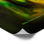 Zwart lichtgewicht tandbaars afdruk poster (Hoek)