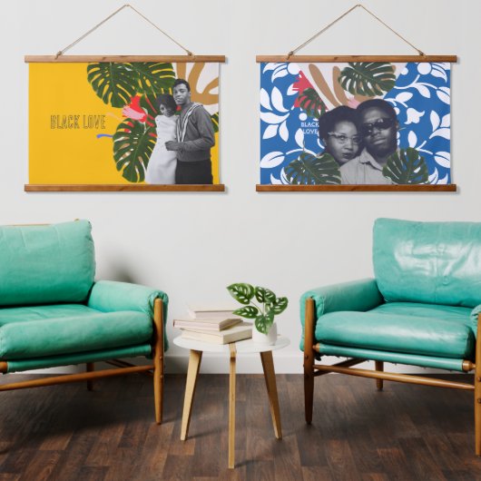  zwart liefde hangend wandkleed (Woonkamer)