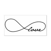 Zwart Liefde Infinity Rubber Stamp Rubberstempel (Afrduk)