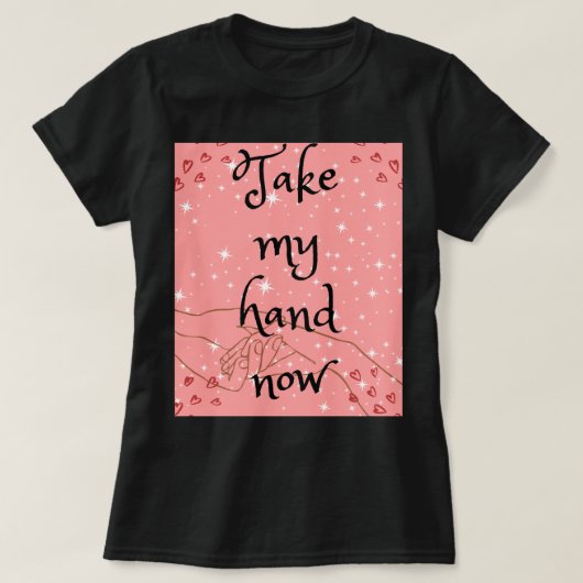 Zwart liefde tekst vrouwen t-shirt (Design voorkant)