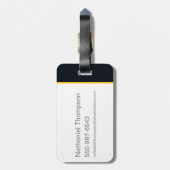 Zwart Lightning Heroes Graphic Bagagelabel (Achterkant verticaal)