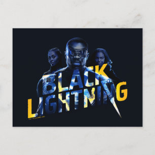 Zwart Lightning Heroes Graphic Briefkaart