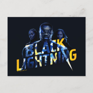 Zwart Lightning Heroes Graphic Briefkaart