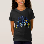 Zwart Lightning Heroes Graphic T-shirt (Voorkant)