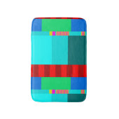 Zwart lijnChevron-ontwerp Badmat (Voorkant Verticaal)