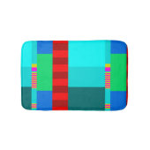 Zwart lijnChevron-ontwerp Badmat (Voorkant)