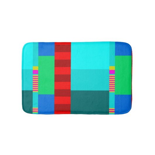 Zwart lijnChevron-ontwerp Badmat (Voorkant)