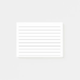 Zwart Lijnen Wit Plain Elegant Eenvoudig Stijlvol Post-it® Notes