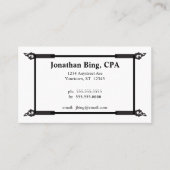 zwart Lijst accountantsfinanciering Visitekaartje (Voorkant)