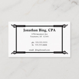  zwart Lijst accountantsfinanciering Visitekaartje