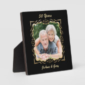 zwart Lijst Jubileum Foto Plaque Fotoplaat (Voorkant)