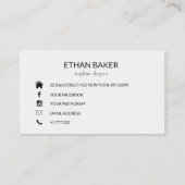 Zwart Lijst & logo's Visitekaartje (Achterkant)