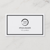 Zwart Lijst & logo's Visitekaartje (Voorkant)