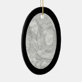 Zwart Lijst Ovaal Ornament (Rechts)