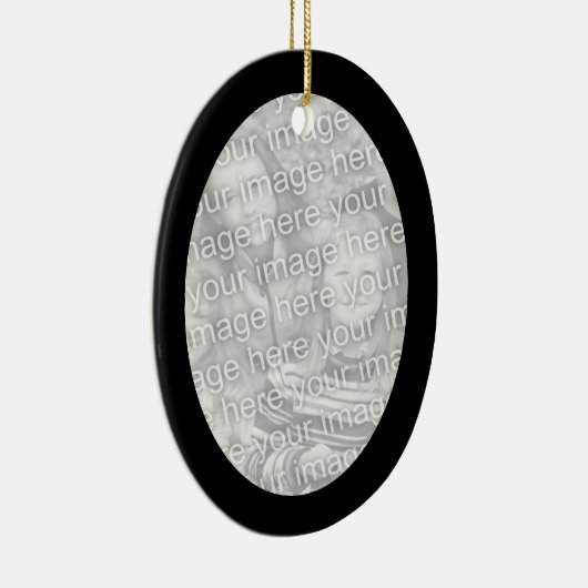 Zwart Lijst Ovaal Ornament (Rechts)