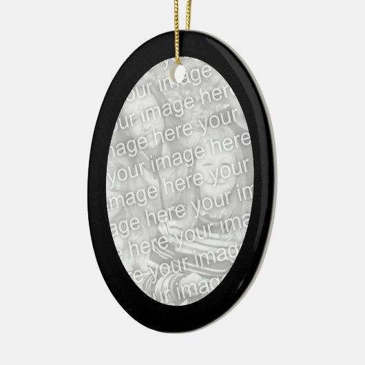 Zwart Lijst Ovaal Ornament (Links)