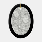 Zwart Lijst Ovaal Ornament (Voorkant)