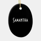 Zwart Lijst Ovaal Ornament (Achterkant)