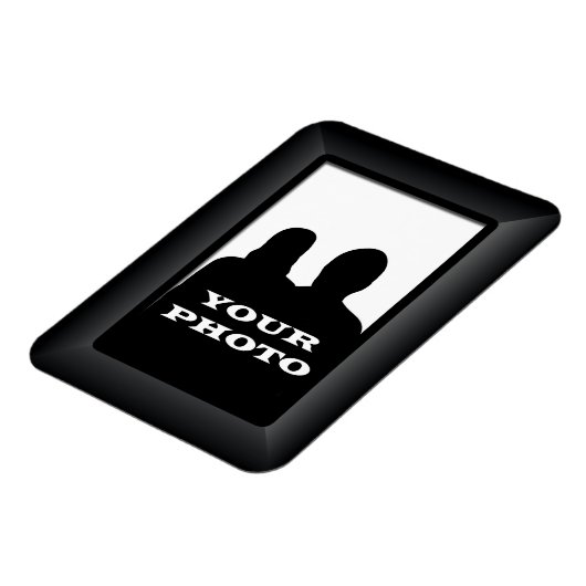 Zwart Lijst - uw Premium-fotomagneetSjabloon Magneet (Linkerzijde)