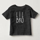 Zwart LIL BRO Kinder Shirts (Voorkant)