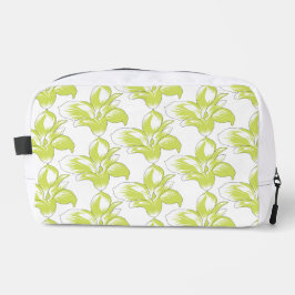 Zwart Lime Krachtig Bloempatroon Toilettasje