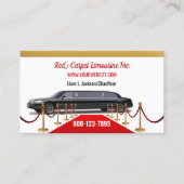 Zwart Limousine Visitekaartje (Voorkant)