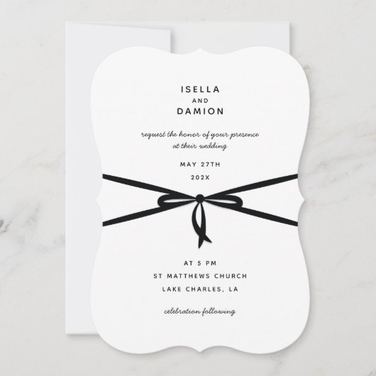 ZWART LINT EN BOOG KAART (Voorkant)